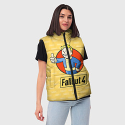 Женский жилет Fallout 4: Pip-Boy, цвет: 3D-светло-серый — фото 2