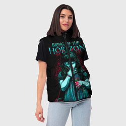 Женский жилет BMTH: Zombie Girl, цвет: 3D-красный — фото 2