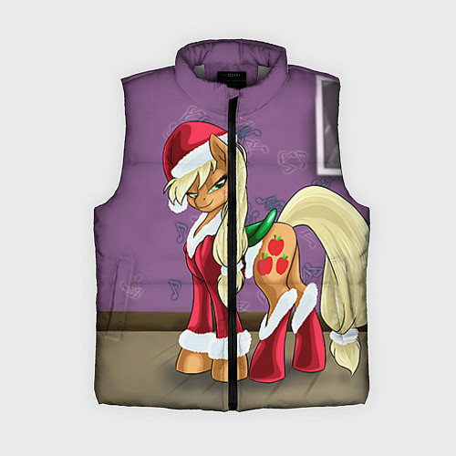 Женский жилет Pinky Pie: Xmas / 3D-Светло-серый – фото 1