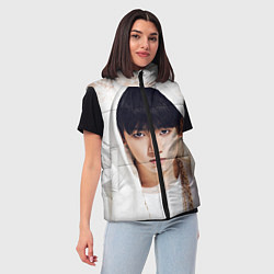 Женский жилет Jeon Jung Kook, цвет: 3D-красный — фото 2