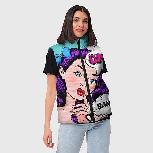 Женский жилет PO ART / 3D-Черный – фото 3