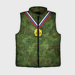 Женский жилет Самый лучший дед, цвет: 3D-красный