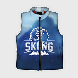 Женский жилет Лыжный спорт, цвет: 3D-красный
