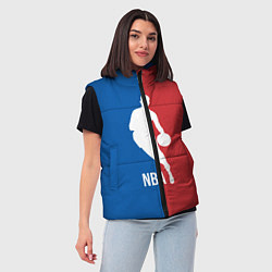 Женский жилет Эмблема NBA, цвет: 3D-светло-серый — фото 2