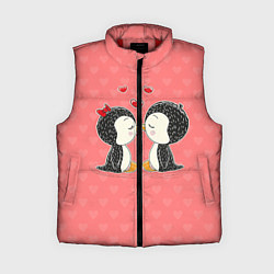 Женский жилет Влюбленные пингвины