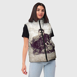 Женский жилет Сталин байкер, цвет: 3D-черный — фото 2