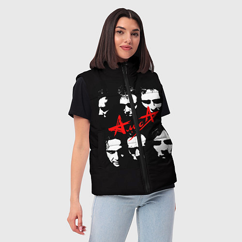 Женский жилет Группа АлисА / 3D-Красный – фото 3