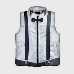 Женский жилет Рубашка с подтяжками, цвет: 3D-красный