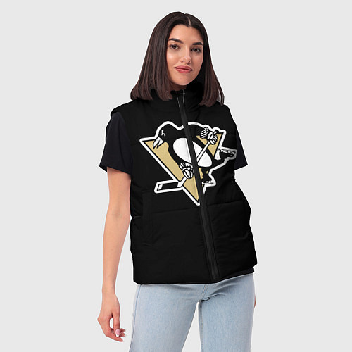 Женский жилет Pittsburgh Penguins: Malkin / 3D-Черный – фото 3