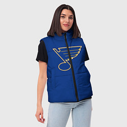Женский жилет St Louis Blues: Tarasenko 91, цвет: 3D-светло-серый — фото 2