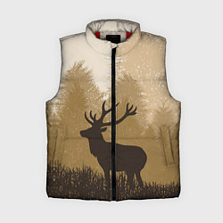 Женский жилет Олень на охоте