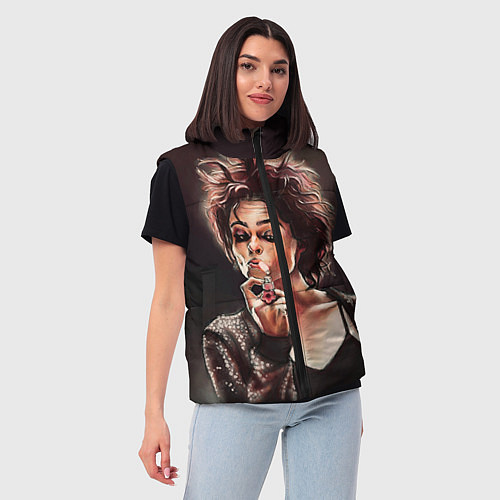 Женский жилет Марла с сигаретой / 3D-Красный – фото 3