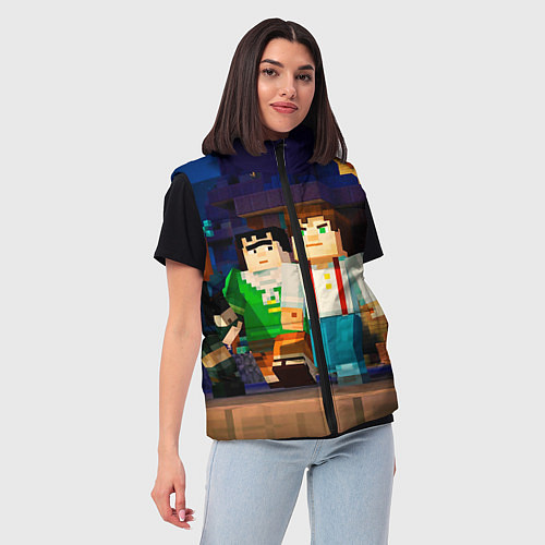 Женский жилет Minecraft Men's / 3D-Красный – фото 3