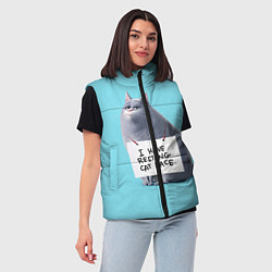 Женский жилет I have resing cat face, цвет: 3D-красный — фото 2