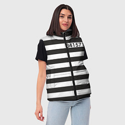 Женский жилет Заключенный, цвет: 3D-черный — фото 2
