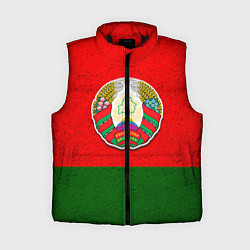 Женский жилет Герб Беларуси, цвет: 3D-черный