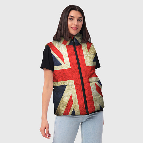 Женский жилет Великобритания / 3D-Красный – фото 3