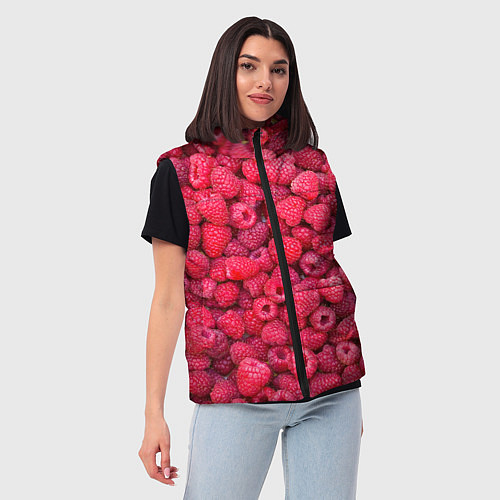 Женский жилет Малинки / 3D-Красный – фото 3