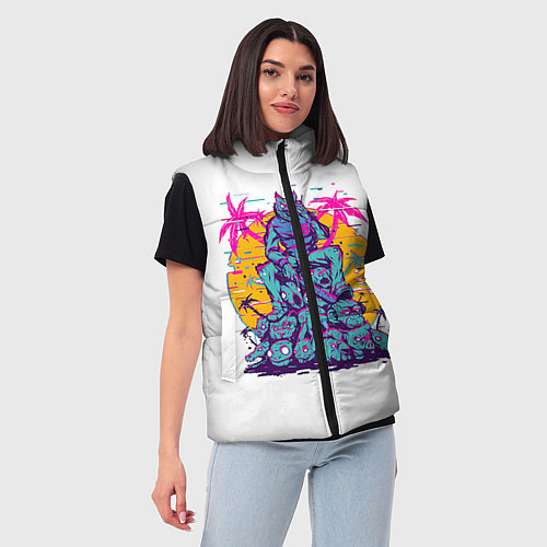 Женский жилет Hotline Miami: Throne / 3D-Черный – фото 3