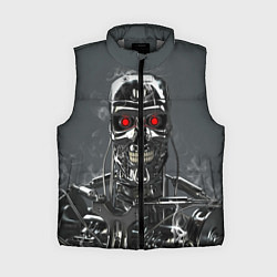 Женский жилет Скелет Терминатора, цвет: 3D-светло-серый