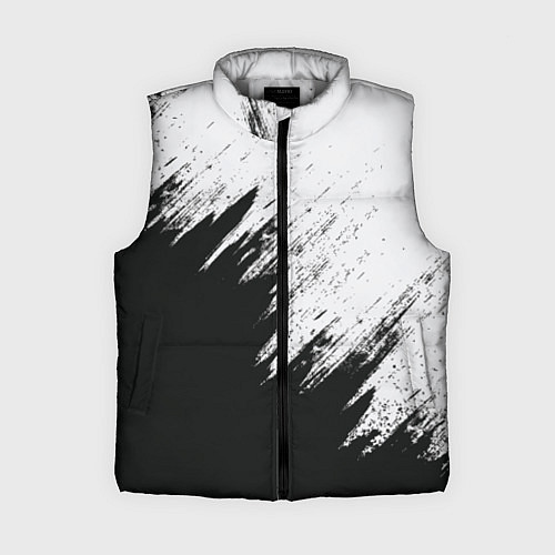 Женский жилет Черно-белый разрыв / 3D-Светло-серый – фото 1