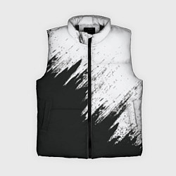Женский жилет Черно-белый разрыв, цвет: 3D-черный