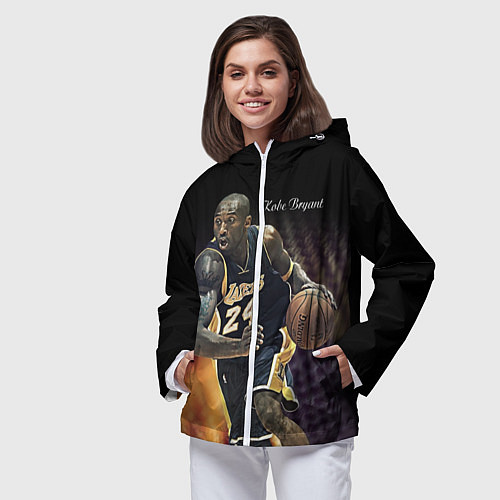 Женская ветровка Kobe Bryant / 3D-Белый – фото 3