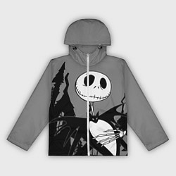 Ветровка с капюшоном женская Джек: повелитель тыкв, цвет: 3D-белый