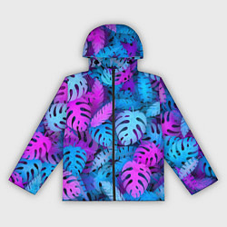 Женская ветровка Сине-розовые тропики