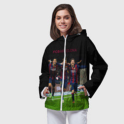 Ветровка с капюшоном женская Barcelona6, цвет: 3D-белый — фото 2