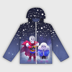 Ветровка с капюшоном женская Sans & Papyrus, цвет: 3D-белый