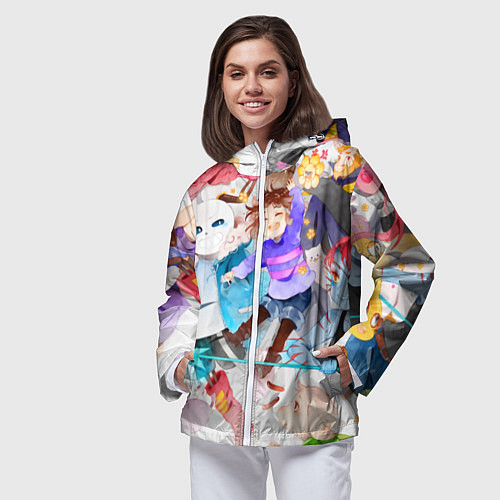Женская ветровка Герои подземелья / 3D-Белый – фото 3