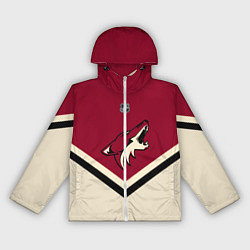 Ветровка с капюшоном женская NHL: Arizona Coyotes, цвет: 3D-белый
