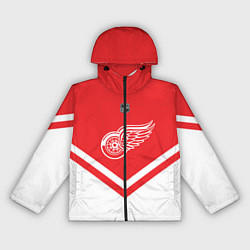 Ветровка с капюшоном женская NHL: Detroit Red Wings, цвет: 3D-черный