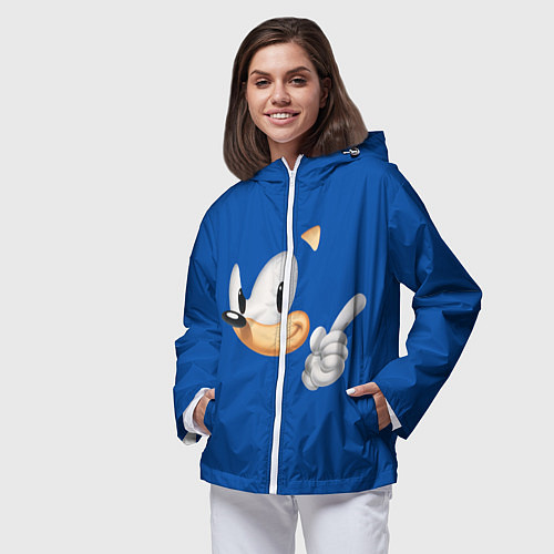 Женская ветровка Соник / 3D-Белый – фото 3