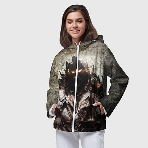 Женская ветровка Disturbed: Madness / 3D-Белый – фото 3