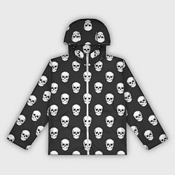 Ветровка с капюшоном женская BFMV: Skulls, цвет: 3D-белый
