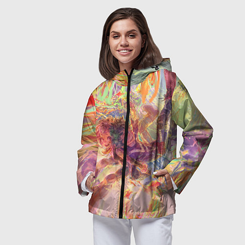 Женская ветровка Моя геройская академия / 3D-Черный – фото 3