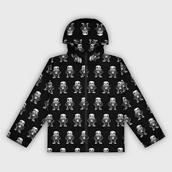 Ветровка с капюшоном женская Undertale, цвет: 3D-черный