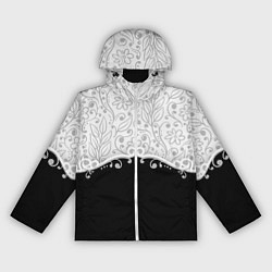 Ветровка с капюшоном женская Флористика, цвет: 3D-белый