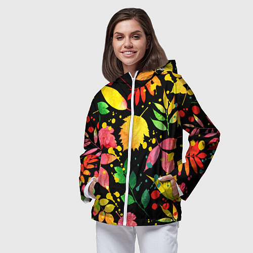 Женская ветровка Осень / 3D-Белый – фото 3