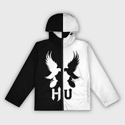 Ветровка с капюшоном женская HU: Black & White, цвет: 3D-черный