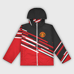 Ветровка с капюшоном женская Man UTD FC: Sport Line 2018, цвет: 3D-белый