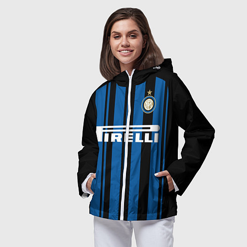 Женская ветровка Inter FC: Home 17/18 / 3D-Белый – фото 3