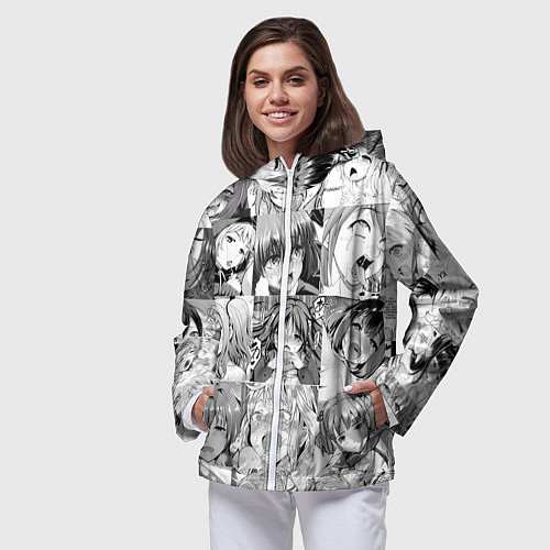 Женская ветровка Японская анимация компиляция / 3D-Белый – фото 3