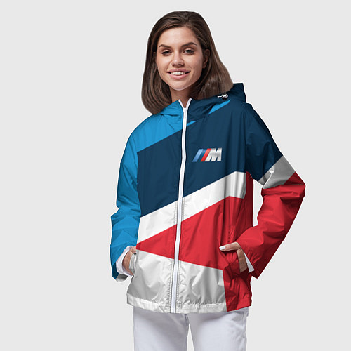 Женская ветровка BMW 2018 M Sport / 3D-Белый – фото 3