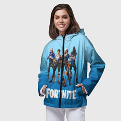 Ветровка с капюшоном женская Fortnite Stories, цвет: 3D-черный — фото 2