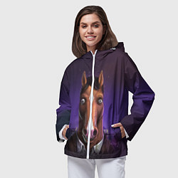 Ветровка с капюшоном женская BoJack, цвет: 3D-белый — фото 2