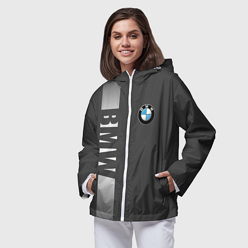 Женская ветровка BMW SPORT / 3D-Белый – фото 3