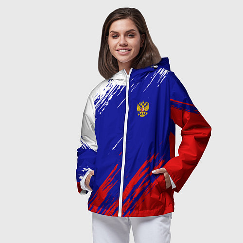 Женская ветровка RUSSIA SPORT / 3D-Белый – фото 3